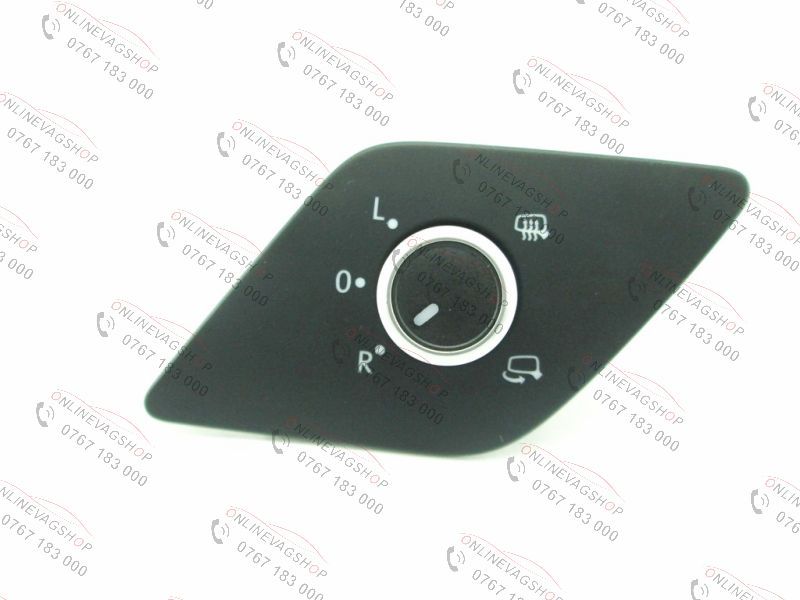 Buton oglinda cu reglaj si pliere electrica Crom pt VW Jetta