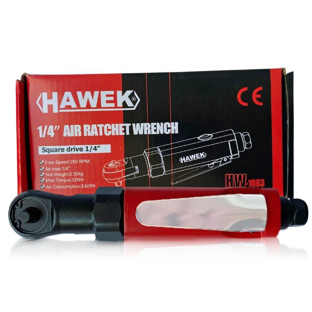 Професионална пневматична тресчотка HAWEK , 1/4" , 32 Nm