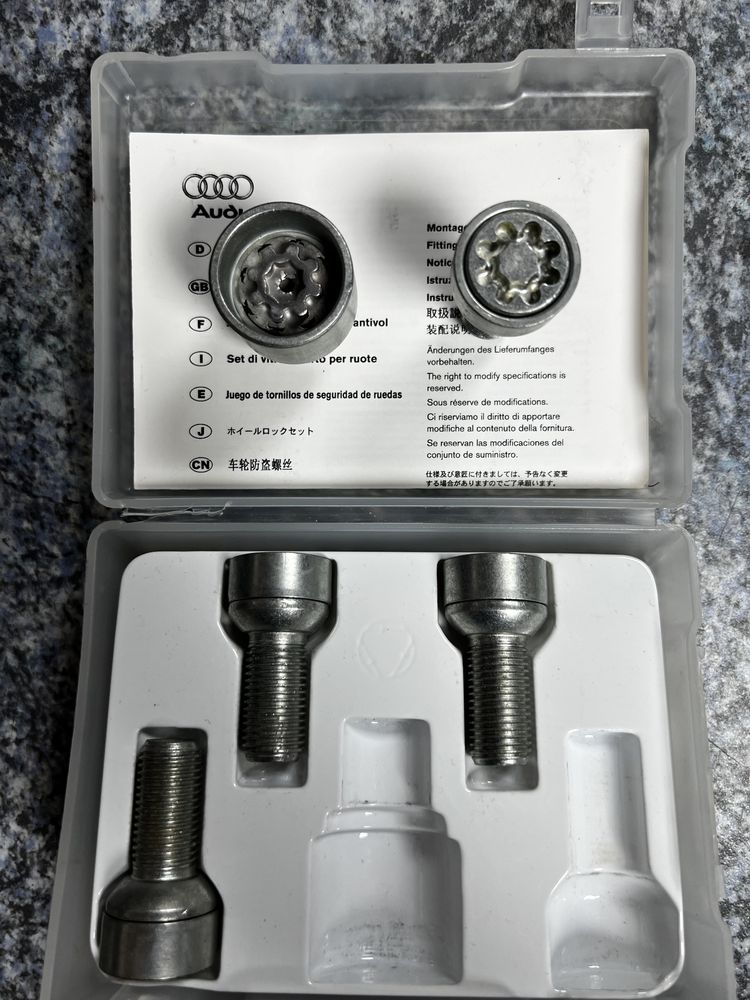 Set Prezoane antifurt originale vw - Audi - Skoda - Seat