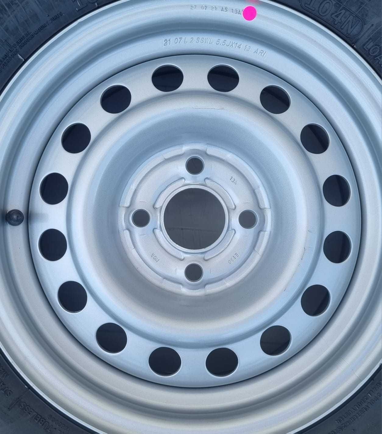 Roata 185 R14C, 102S, Anvelopa Security pe Janta 5.5Jx14