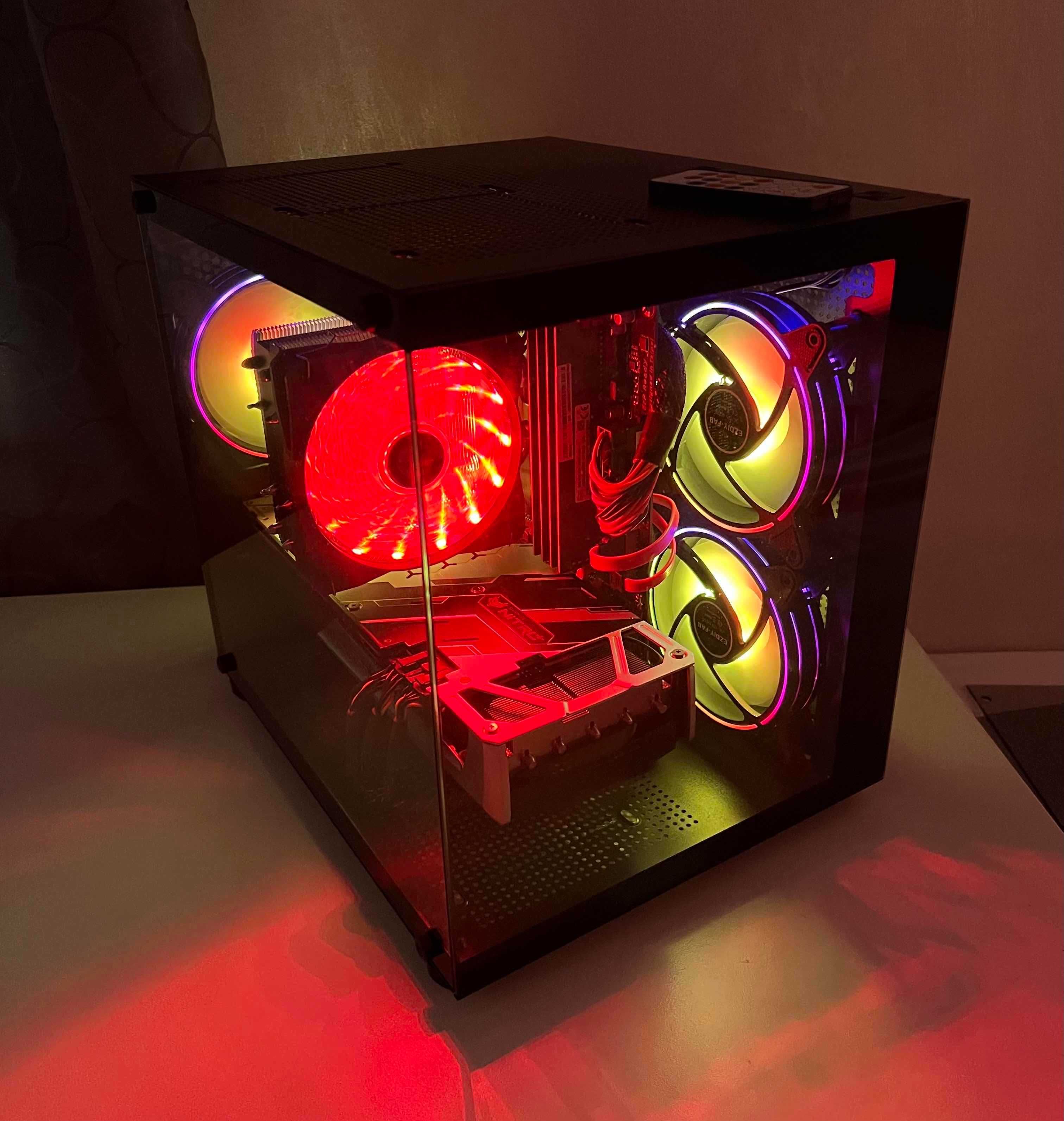 PC Gaming Ryzen 5 5600X | Placa video RX 5700 XT | 24 Gb Ram| RGB |Cs2