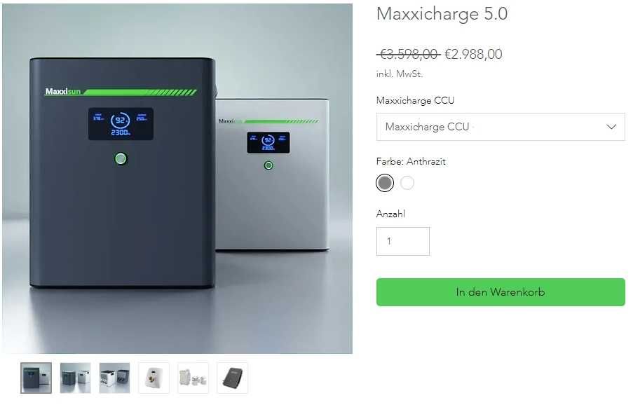 MaxxiCharge 5.0 - Интелигентна система за съхранение на енергия 5kW