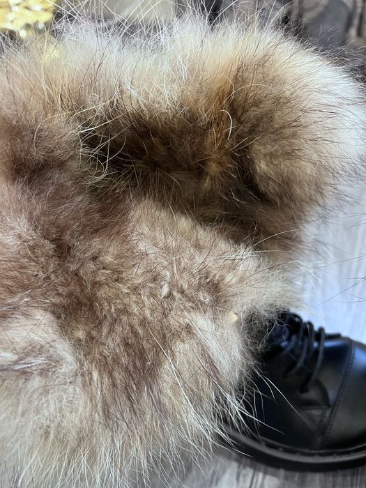 Дамски бото с естествен пух