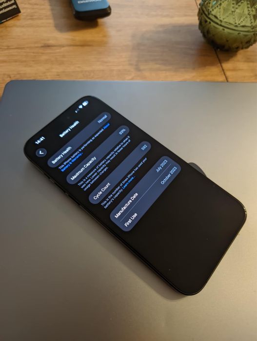 iPhone 15 Pro Max 256 GB 93% battery health