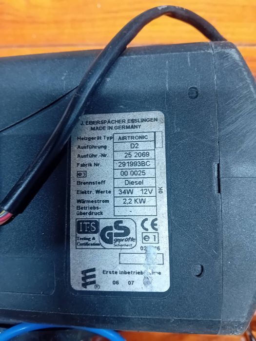 Суха печка Eberspächer 12волта 2.2кв.