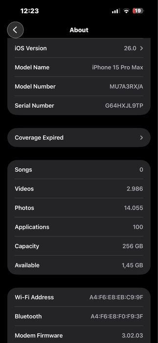 Iphone 15 Pro Max 256 Blue Titanium