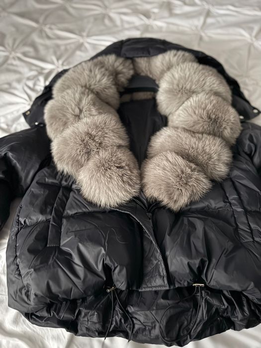 Geaca cu blana naturală