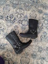 Cizme cowboy boot ciocate de piele