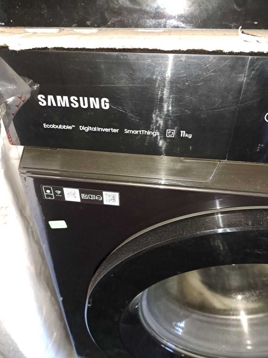 Нова черна инверторна пералня Самсунг/Samsung 11 кг