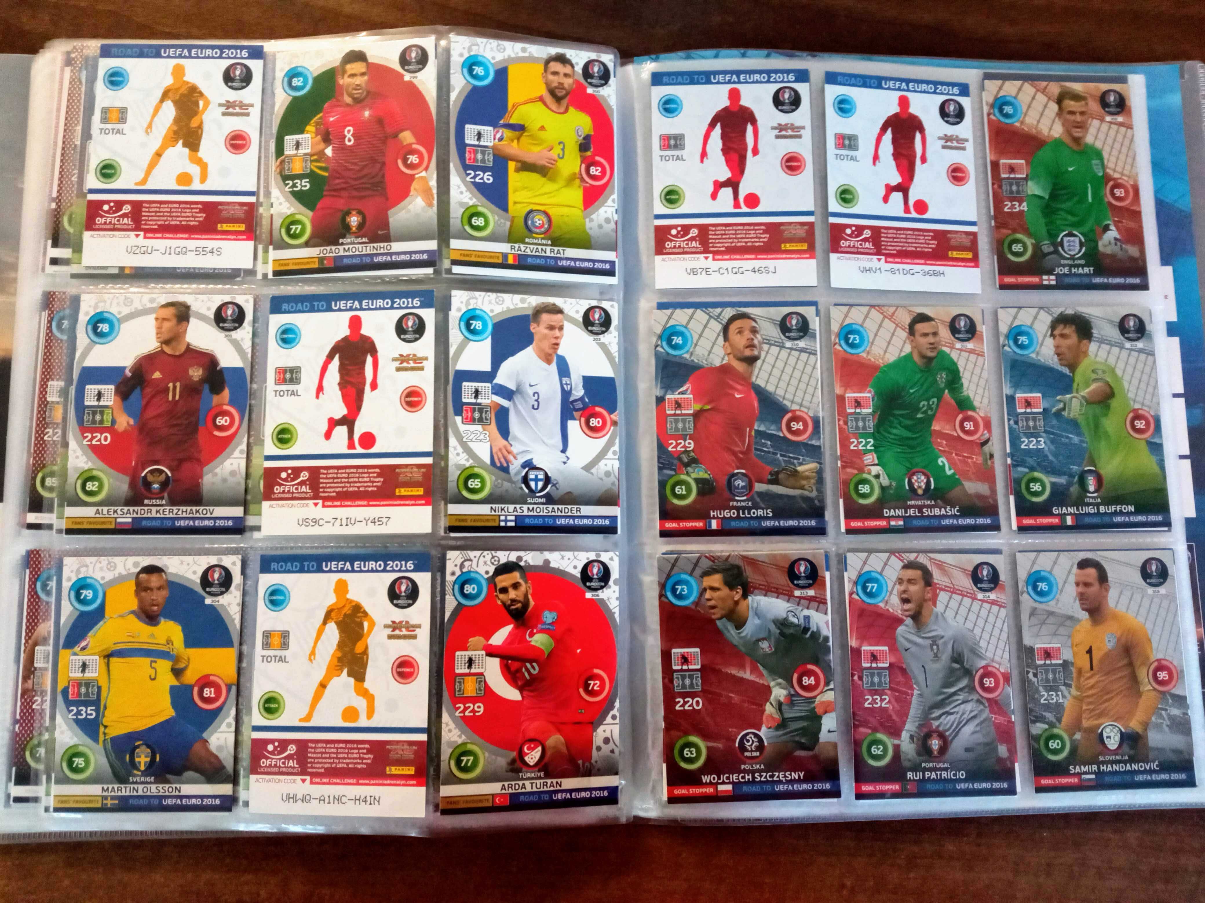 Set cartonase Road to UEFA EURO 2016. Adrenalyn XL (Panini)2