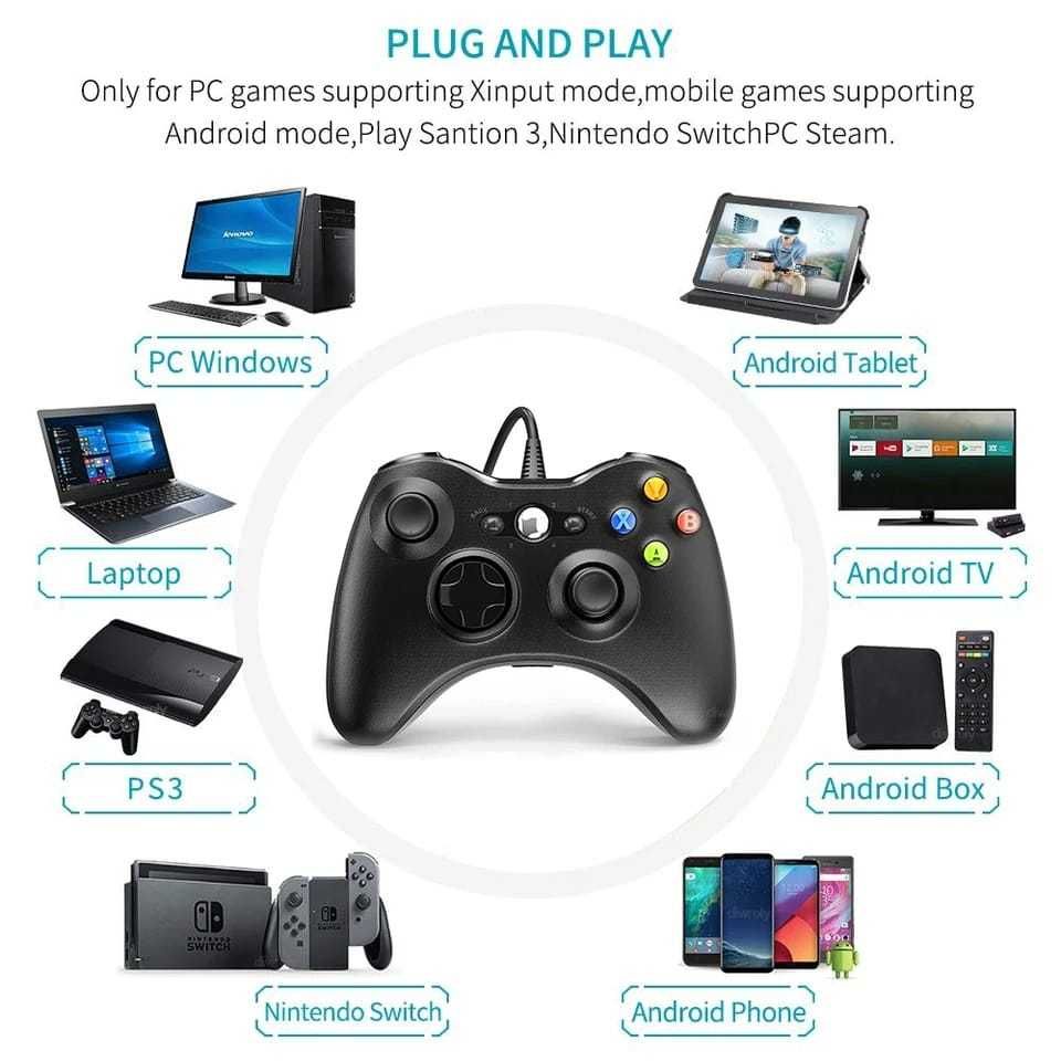 Controller USB PC / PS3 / Android / Nitendo / xbox