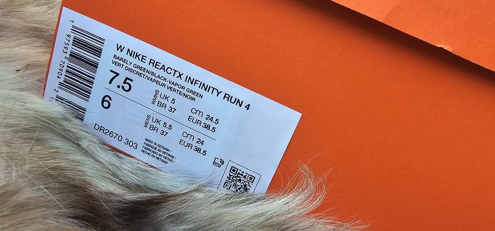 Nike Reactx Infinity  оригинални дамски сникърси нов модел 38.5 номер