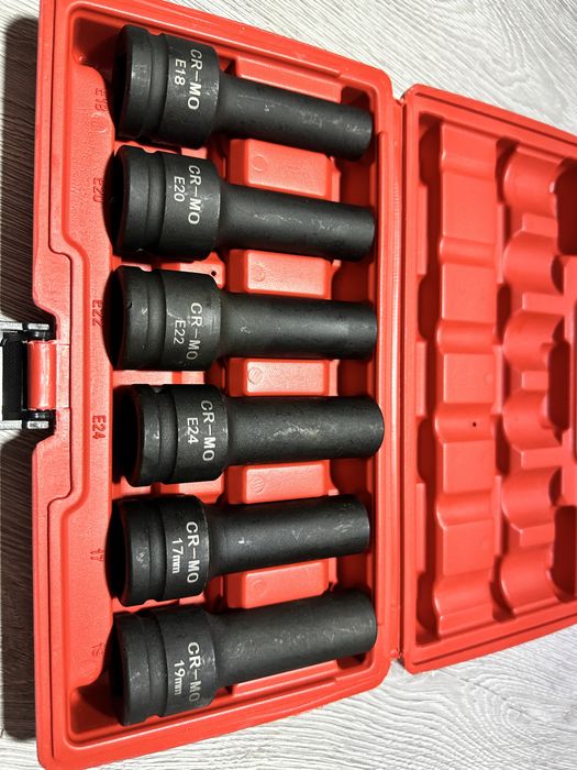 Trusa cu tubulare stelate si Torx de impact 3/4 12 laturi