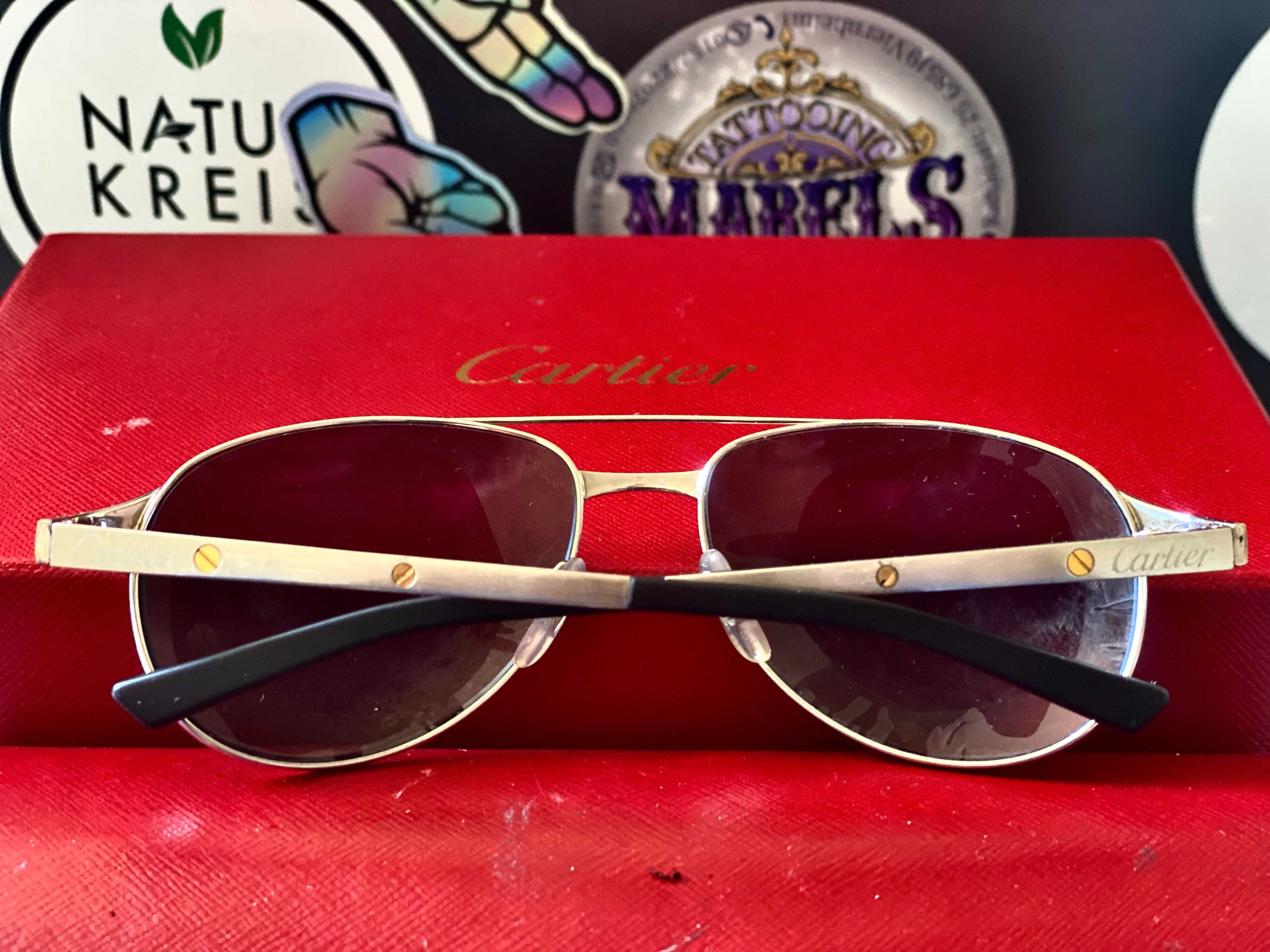 Слънчеви очила Cartier Santos Dumont 55/16/130
