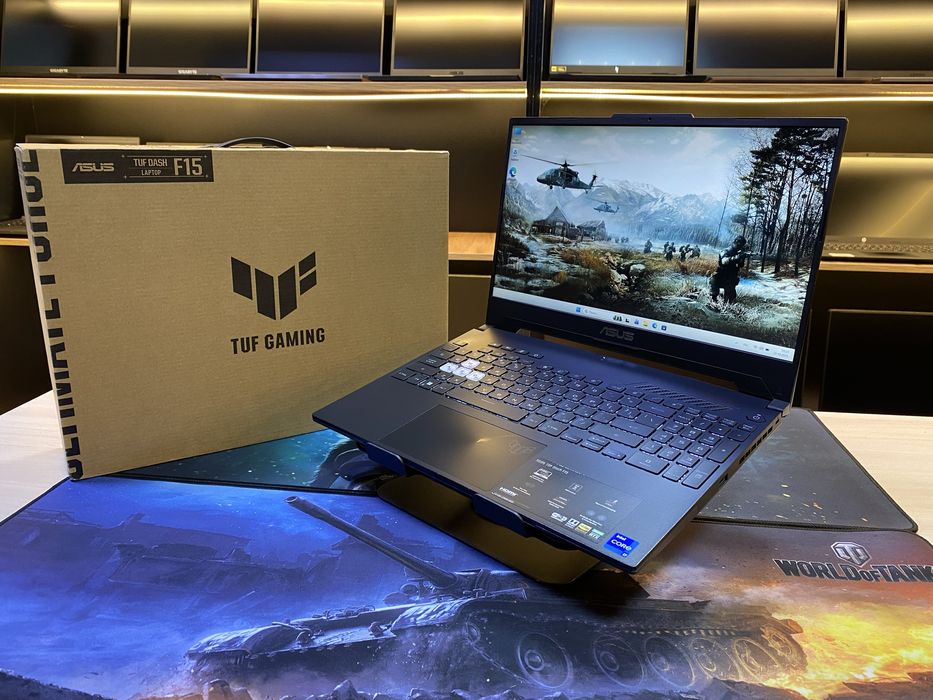 !!МОЩНЫЙ!! Игровой Ноутбук Asus TUF Dash F15 Core i7-12650H! RTX 3070