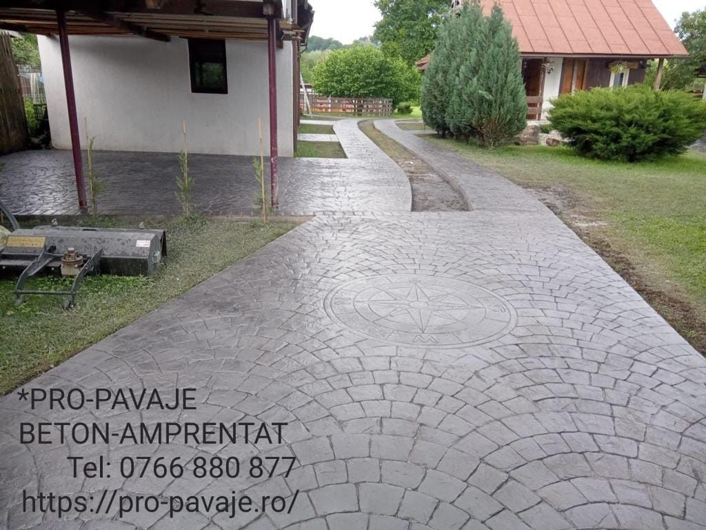 Pavaje din beton amprentat in Drăgășani, Vâlcea, Dolj, Olt, Argeș, Sib
