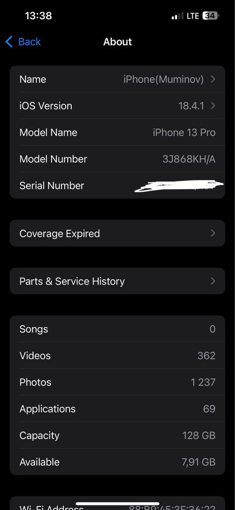 Iphone 13 pro gold rangda ideal daje qrilmagan 128gb KH/A