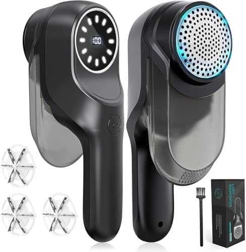 Нов Електрически премахвач на мъх 9W, USB-C, LED дисплей, 2 скорости