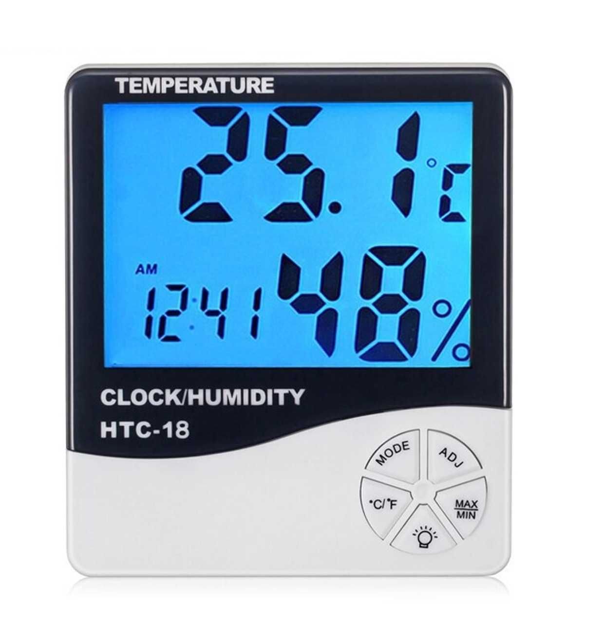 Термометър HTC-1, измерващ температура и влажност, функция аларма