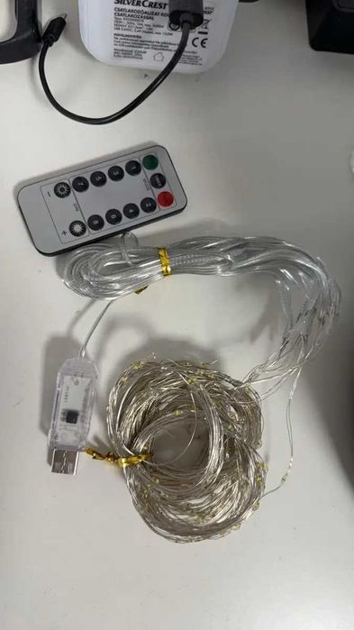 Perdea luminoasă alb rece 3x3m cu 300 LED – decor elegant