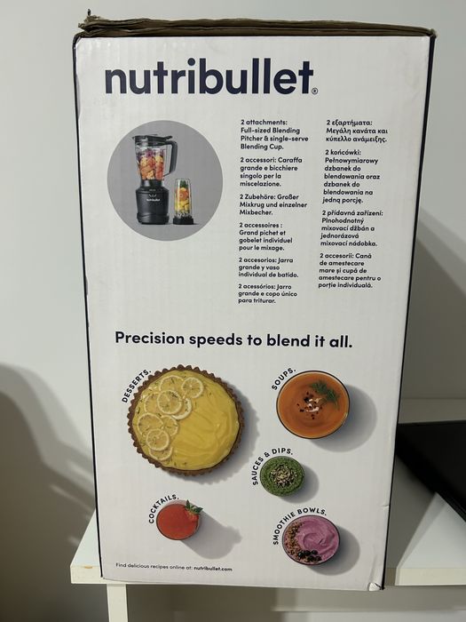 Blender Nutribullet Smart Sense 1500 Combo, NBF550DG