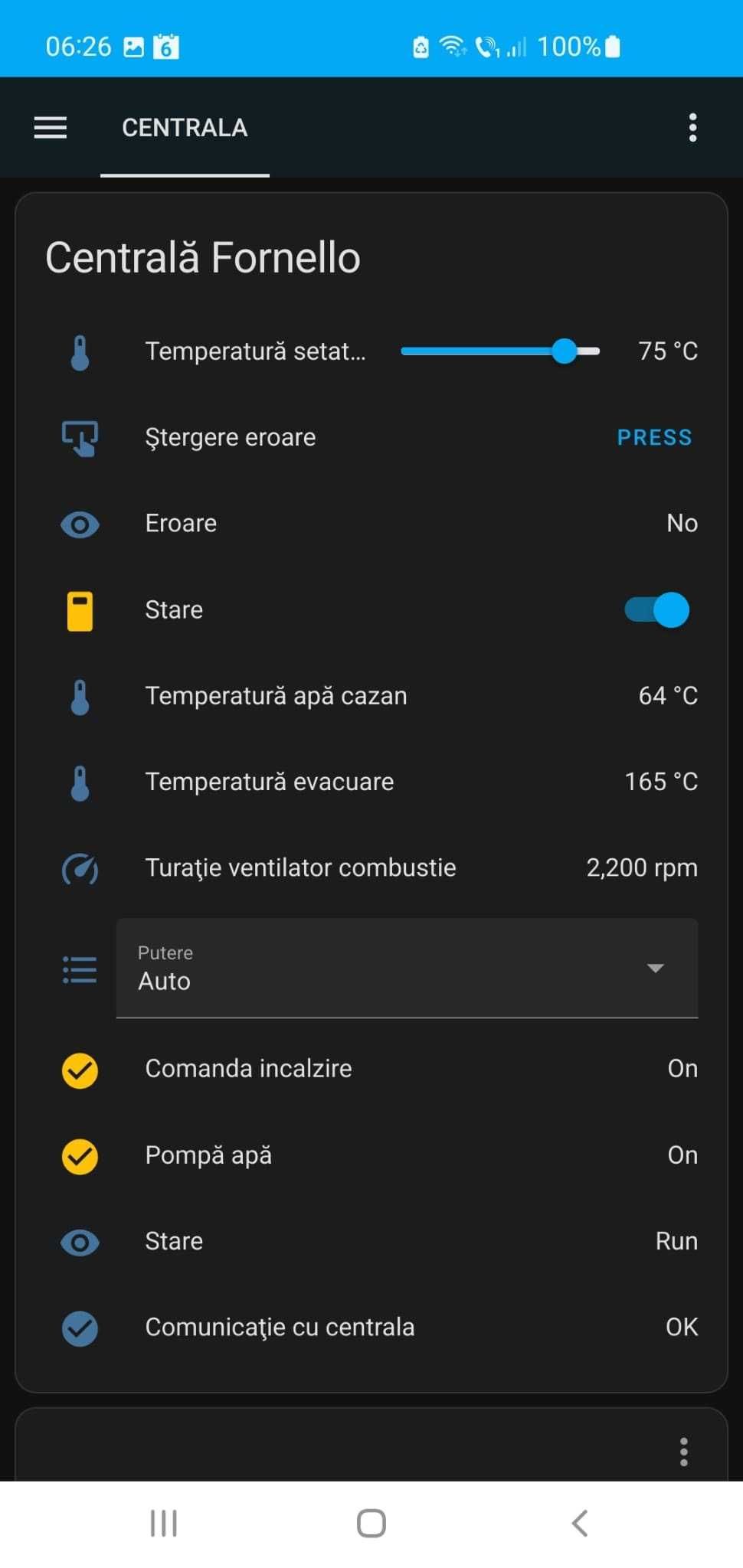 FOXconnect- interfață control de la distanță pentru centrale pe peleți