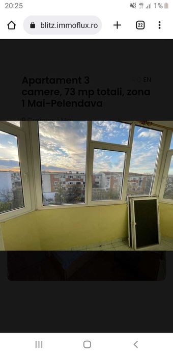 Vând  apartament cu 3 camere,decomandat ,zona 1Mai