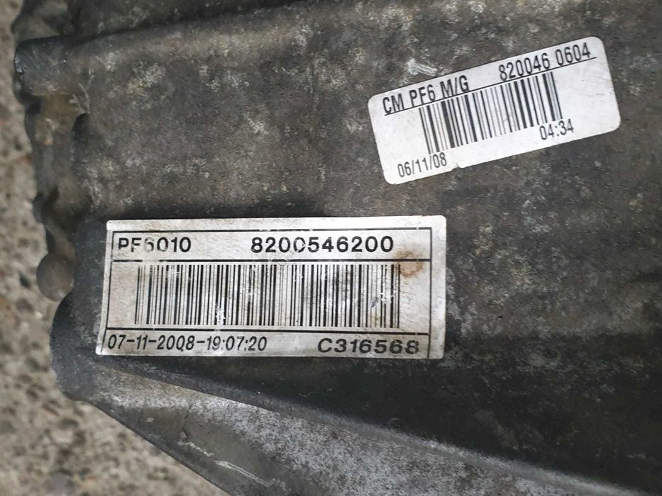 Cutie viteze manuala 6 trepte Renault Trafic 2.0 PF6 010  PF6010