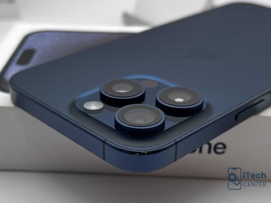 iPhone 15 Pro MAX, 256GB, Blue Titanium, КАТО НОВ, 1г. ГАРАНЦИЯ!