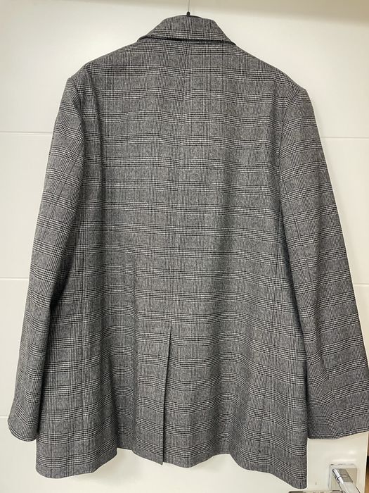 Сиво сако каре овърсайз Zara