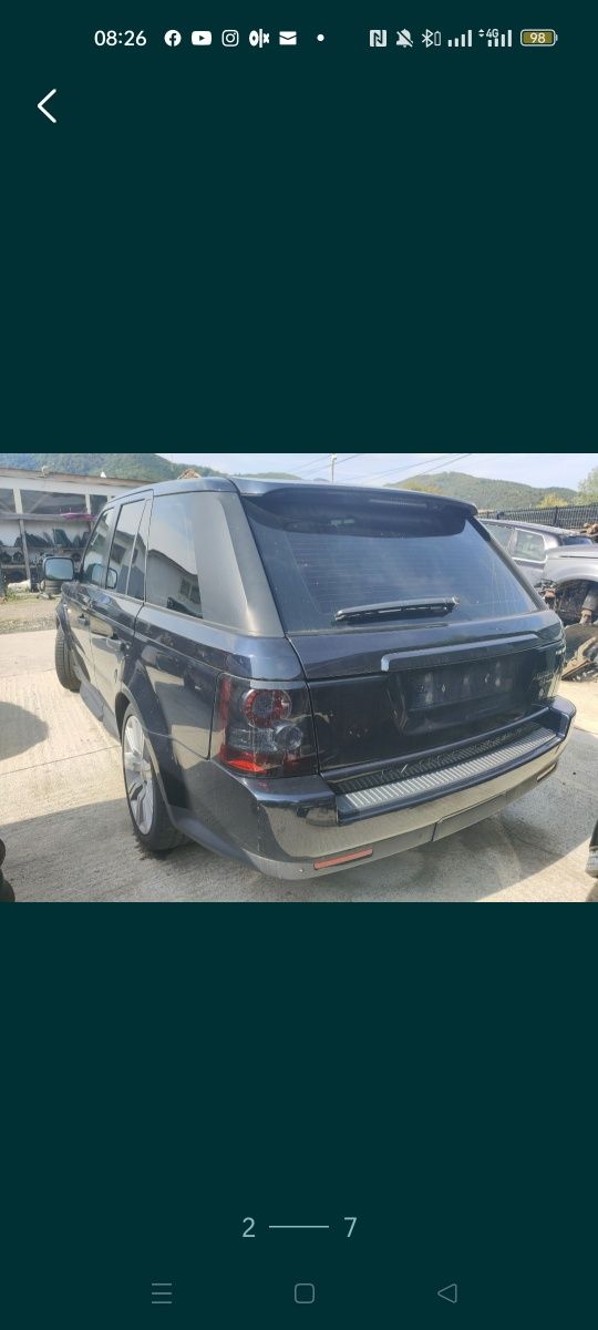 Dezmembrări bara capota aripi faruri radiatoare perna  range ROVER