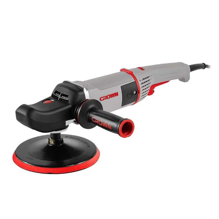 Полировальная машинка CROWN CT13528 | 1500 Вт | 180 мм | 7 скоростей