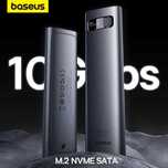 Baseus 10Gbps USB 3.2 Gen2 Бокс для внешнего диска SSD M.2 NVMe & SATA