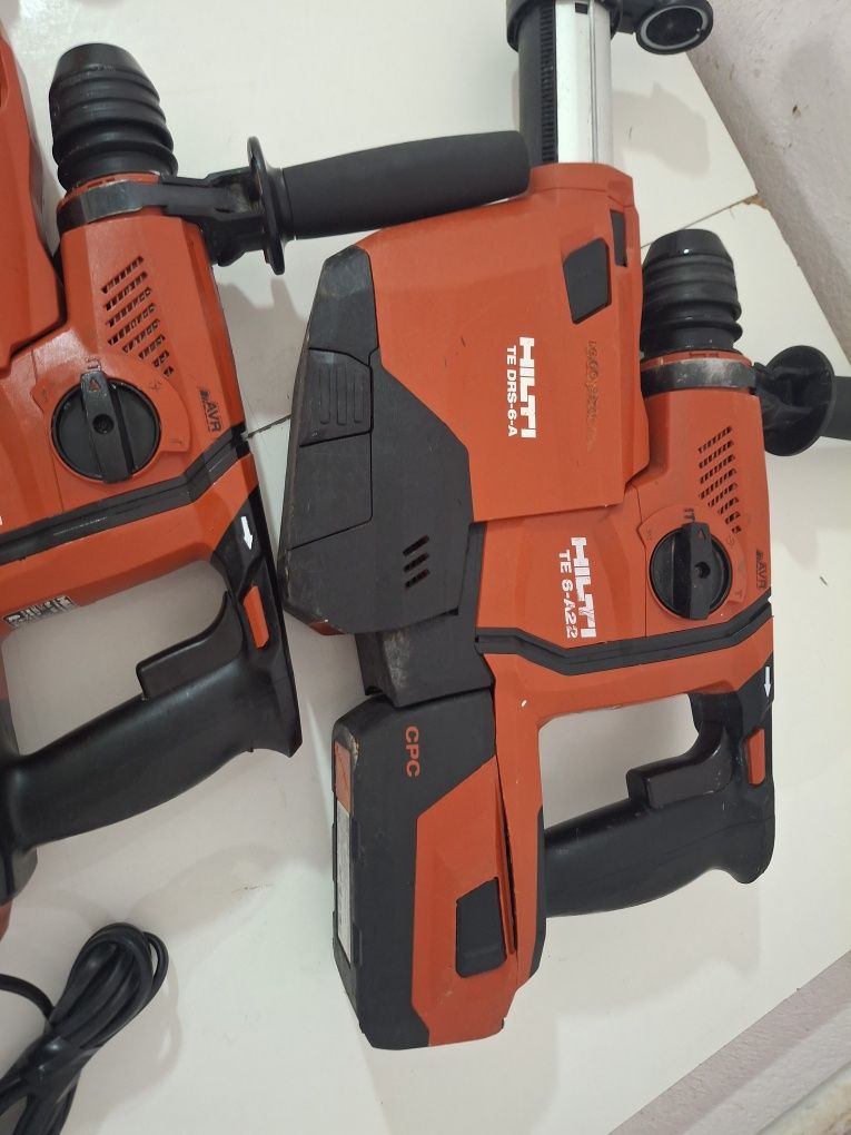Rotopercutor Hilti TE 6A22 cu aspirator 8Ah