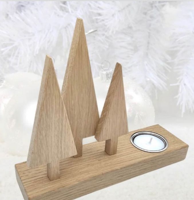 Дървени коледни декорации