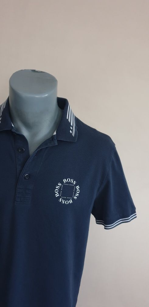 Hugo Boss Cirkle Pique Cotton Mens Size M ОРИГИНАЛНА Тениска!