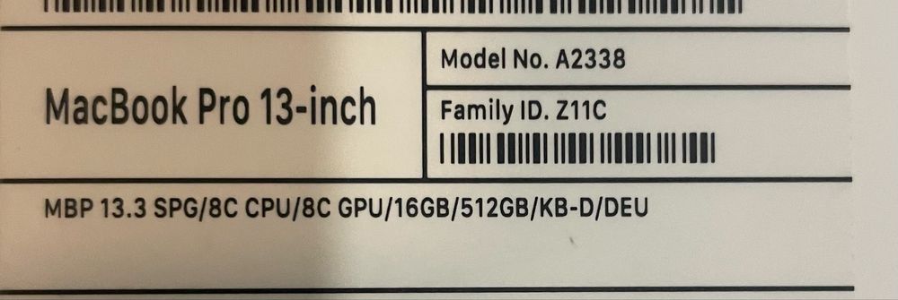 Macbook Pro 13" M1, 16gb ram, 512 ssd impecabil