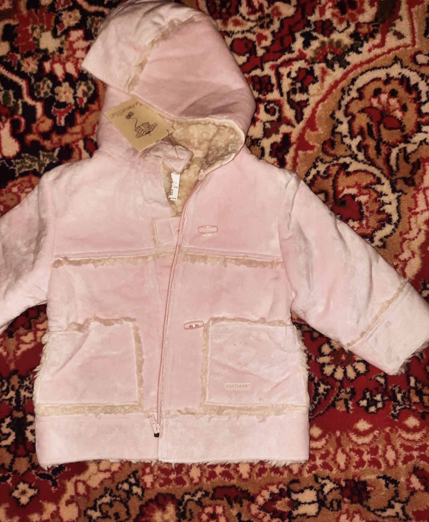 Пальто дубленка для маленькой принцессы, Италия