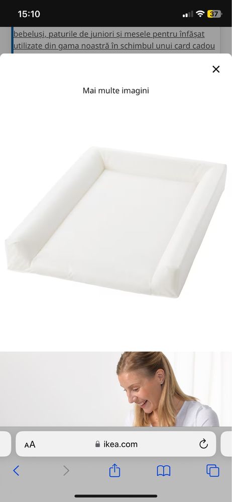 Saltea schimbat scutece ikea