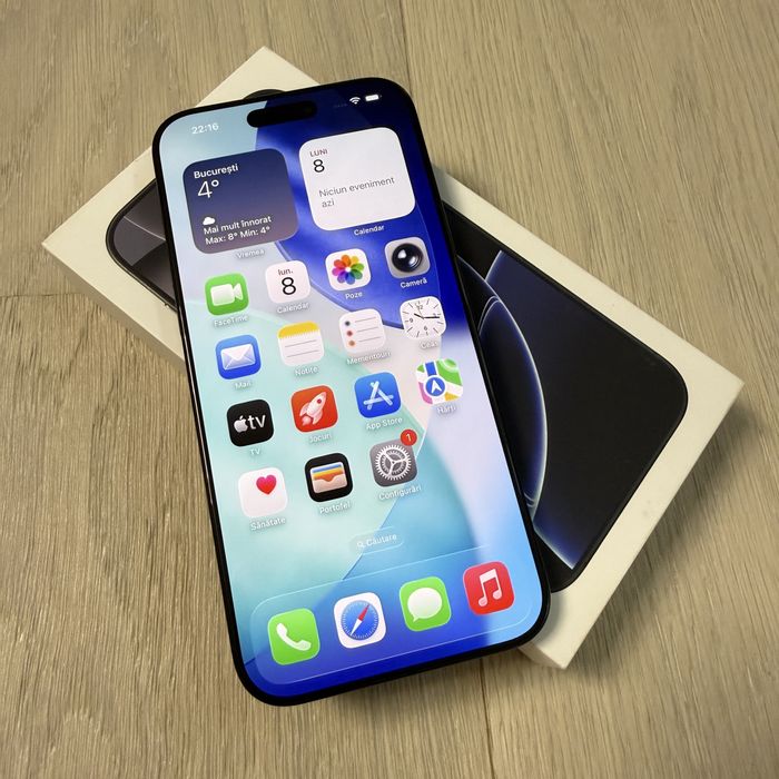 Iphone 16 pro max black 256gb ca nou