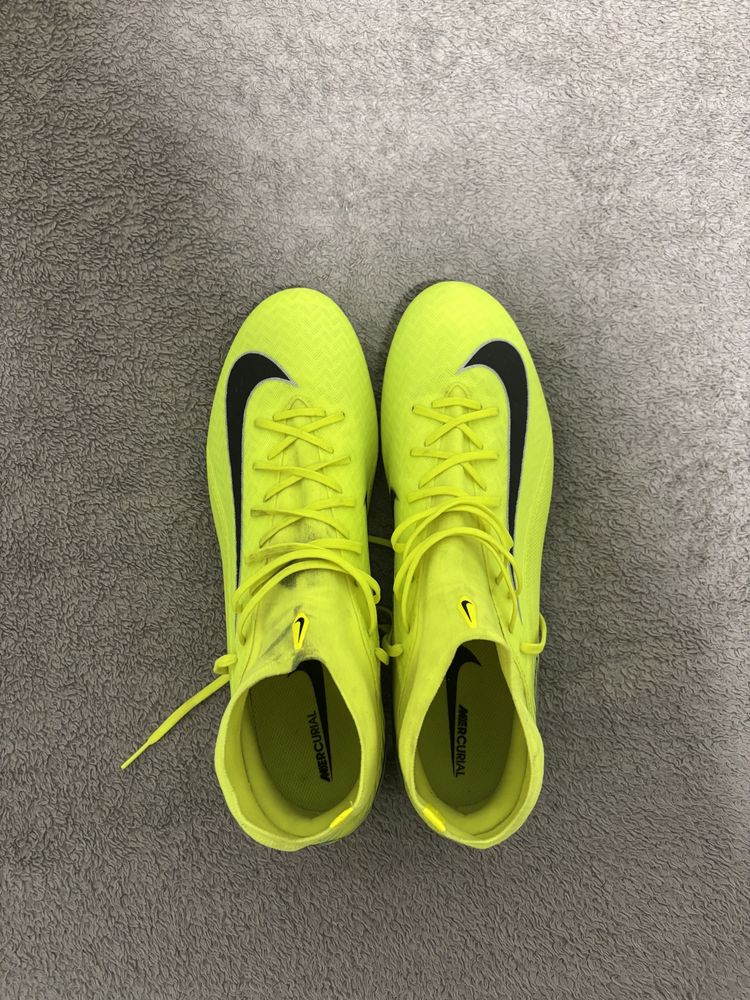 Бутонки Nike Zoom Mercurial Superfly 10 Academy SG-Pro AC - Lime