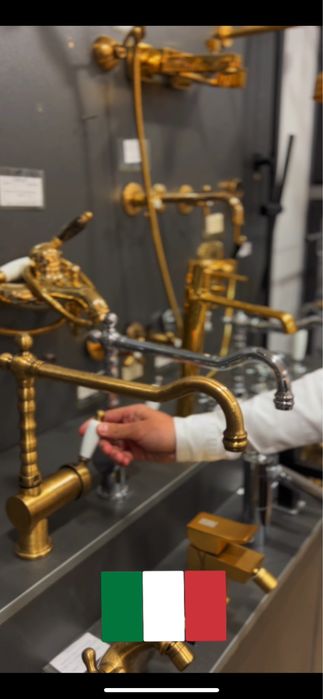 Шоурумда Италия, Испания, Германия смеситель, раковина 25% чегирмада