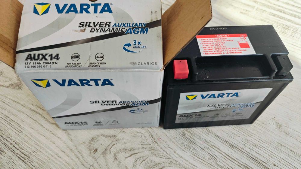 Нов акумулатор за мотор  , мотоциклет AUX 14 AGM -  Чисто нов
