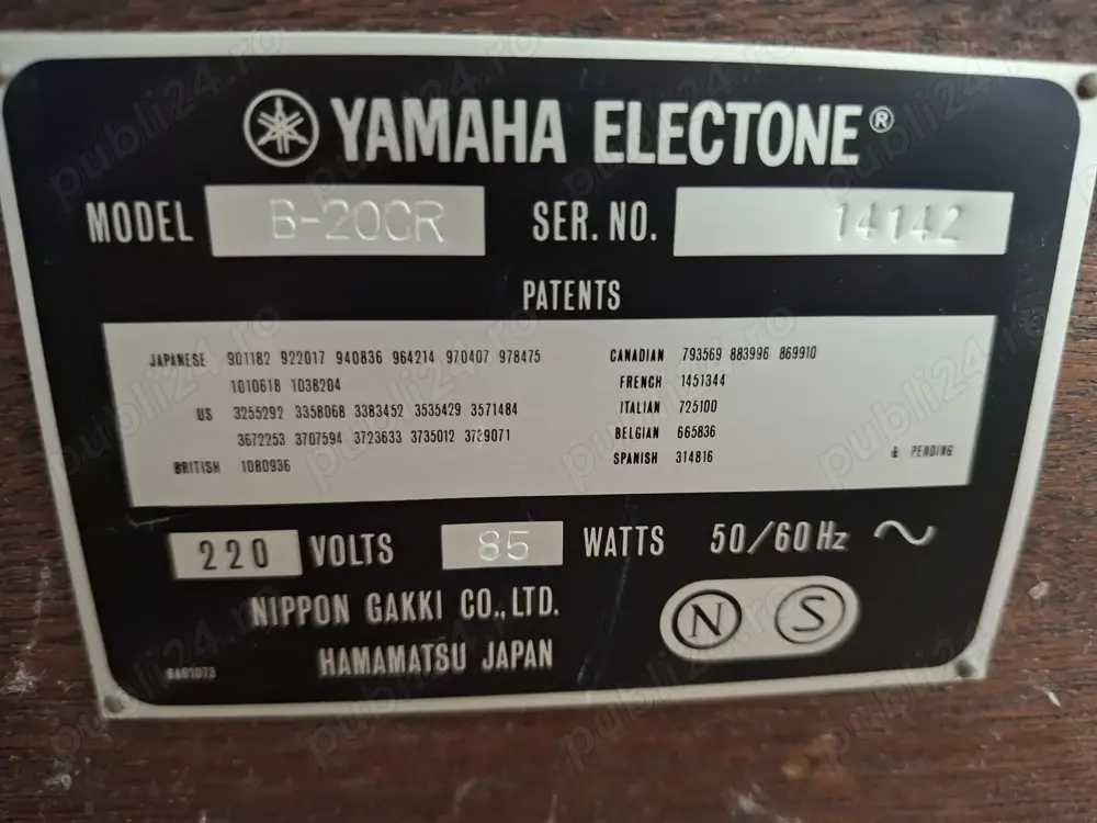 Orga electronică Yamaha vintage – perfectă stare de funcționare