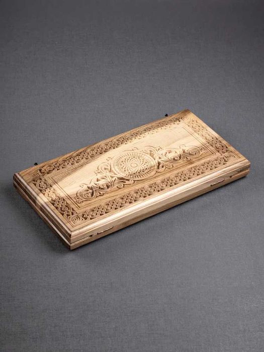 Нарды резные "Восточный узор" из ореха (Армения)