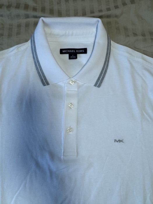 Tricou polo alb, Michael Kors, L