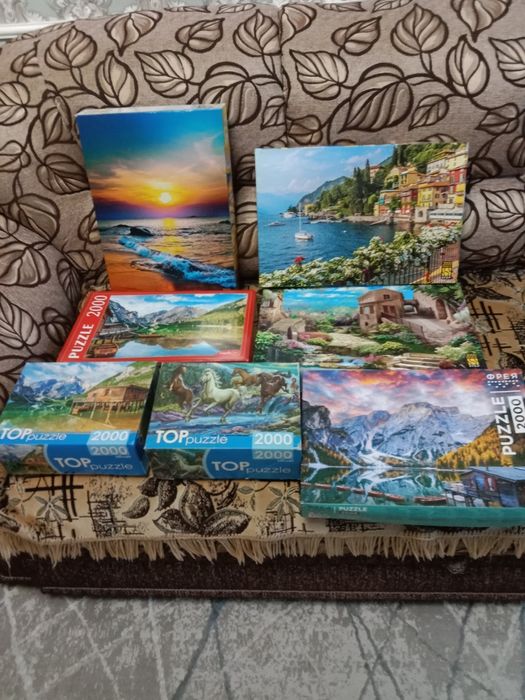 Продам или поменяю пазлы 1000шт,1500шт,,2000шт,3000шт