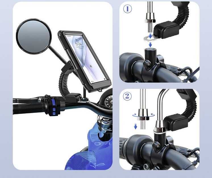 Держатель для телефона на мотоцикл, велосипед, скутер, мопед
