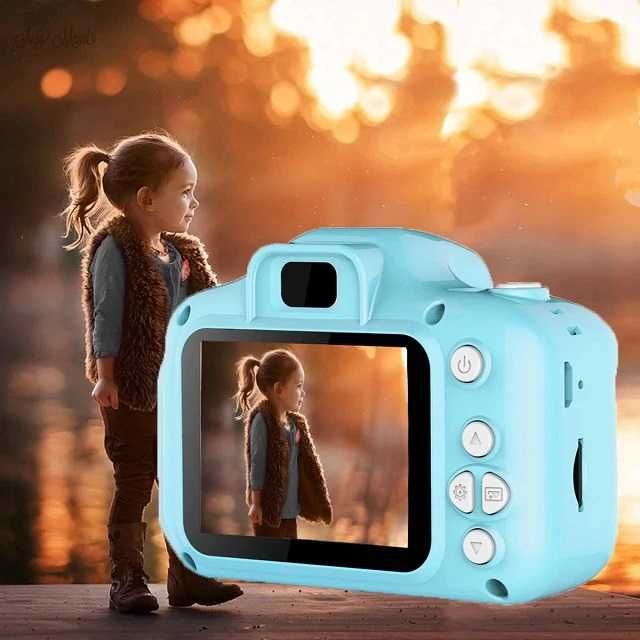 Детски фотоапарат STELS W304 с 64GB карта, Селфи, Full HD видео, Игри