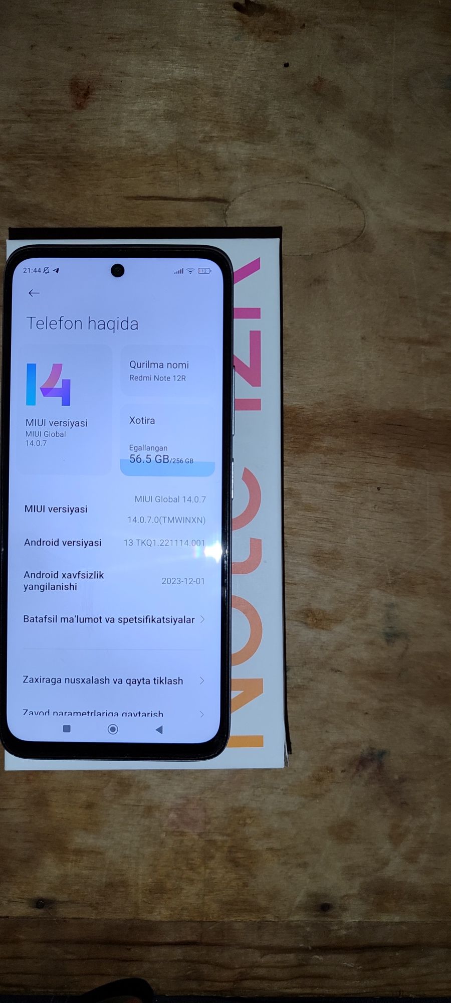 Redmi  note. 12R